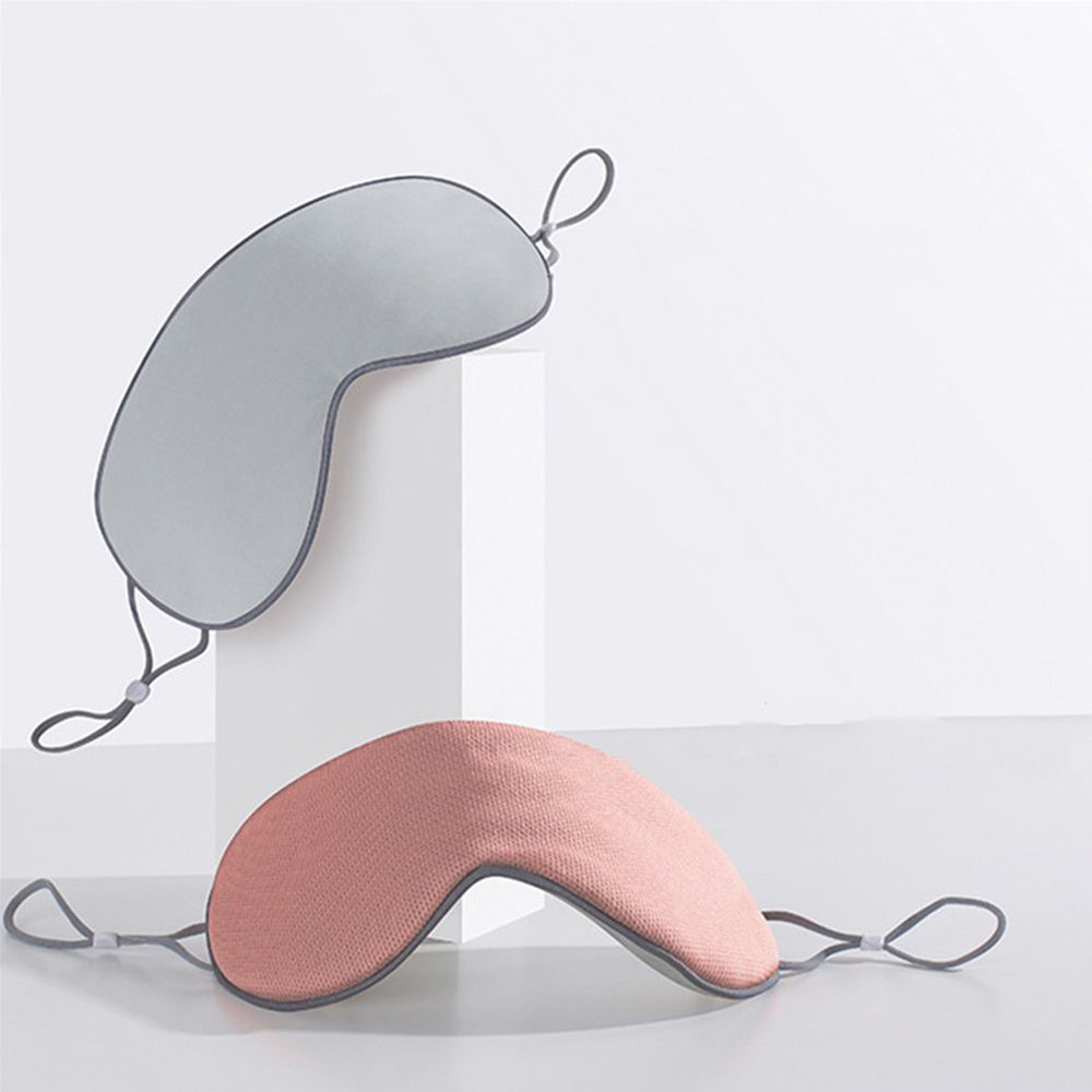 (22x10cm) 2in1 Elastische Doppelseitige Augenmaske Wärmende Schlafmaske Kühlende Augenbinde - Grau