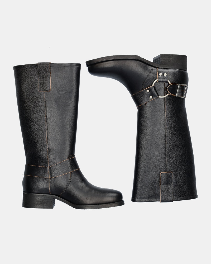 Nelson Bikerboots  - zwart