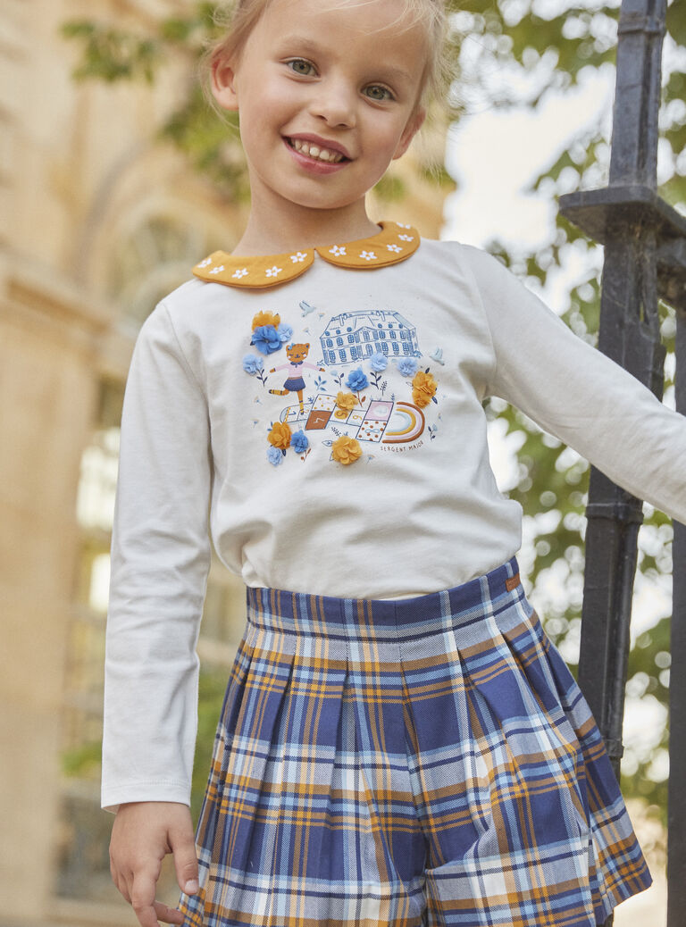 T-shirt écru en jersey