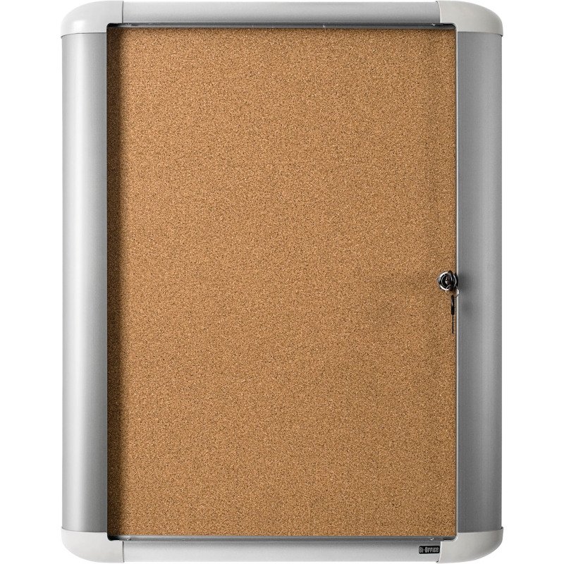 Vitrine exterieur liege Bi-Office Mastervision 9 feuilles porte battante