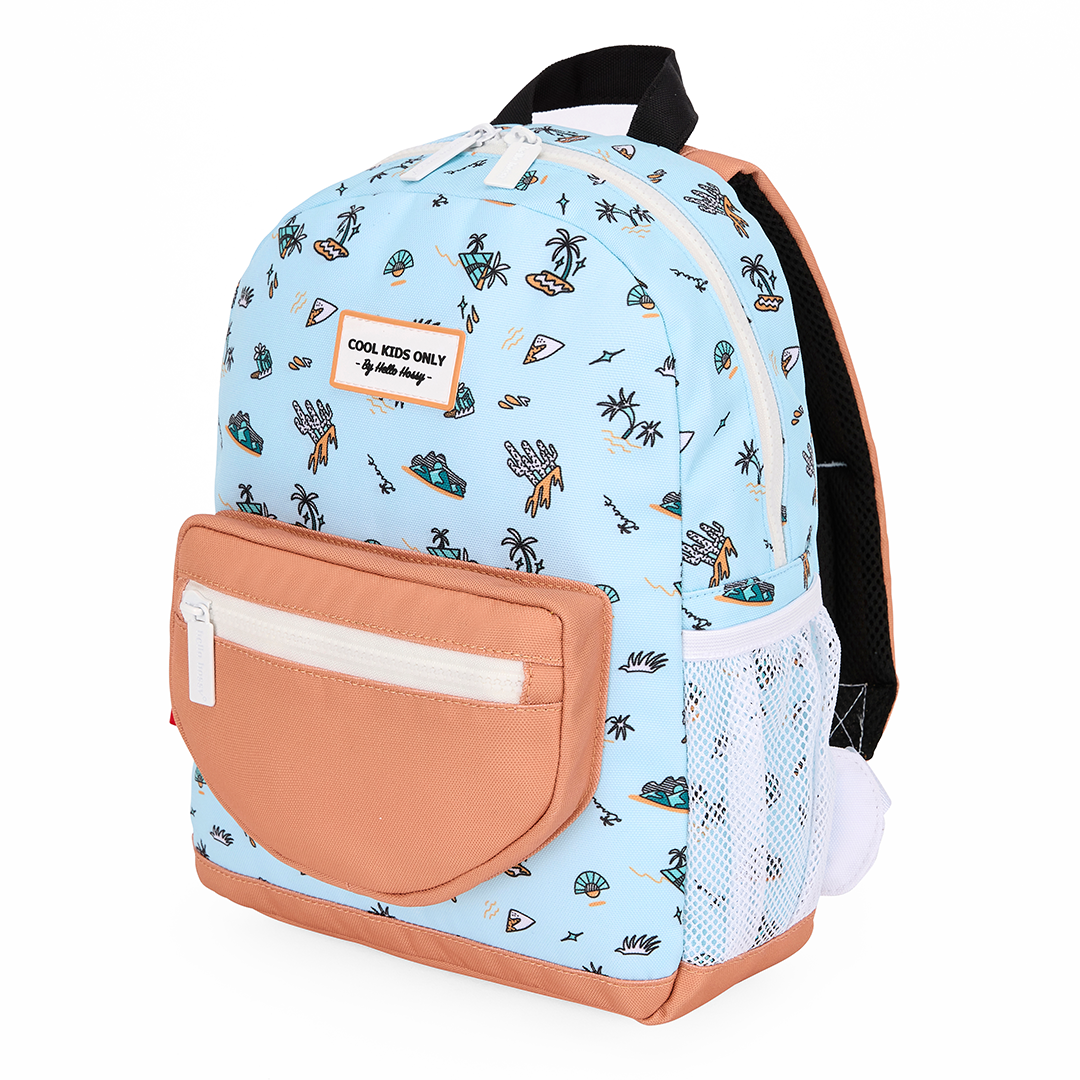 Hello hossy rugzak blue island - 38 cm