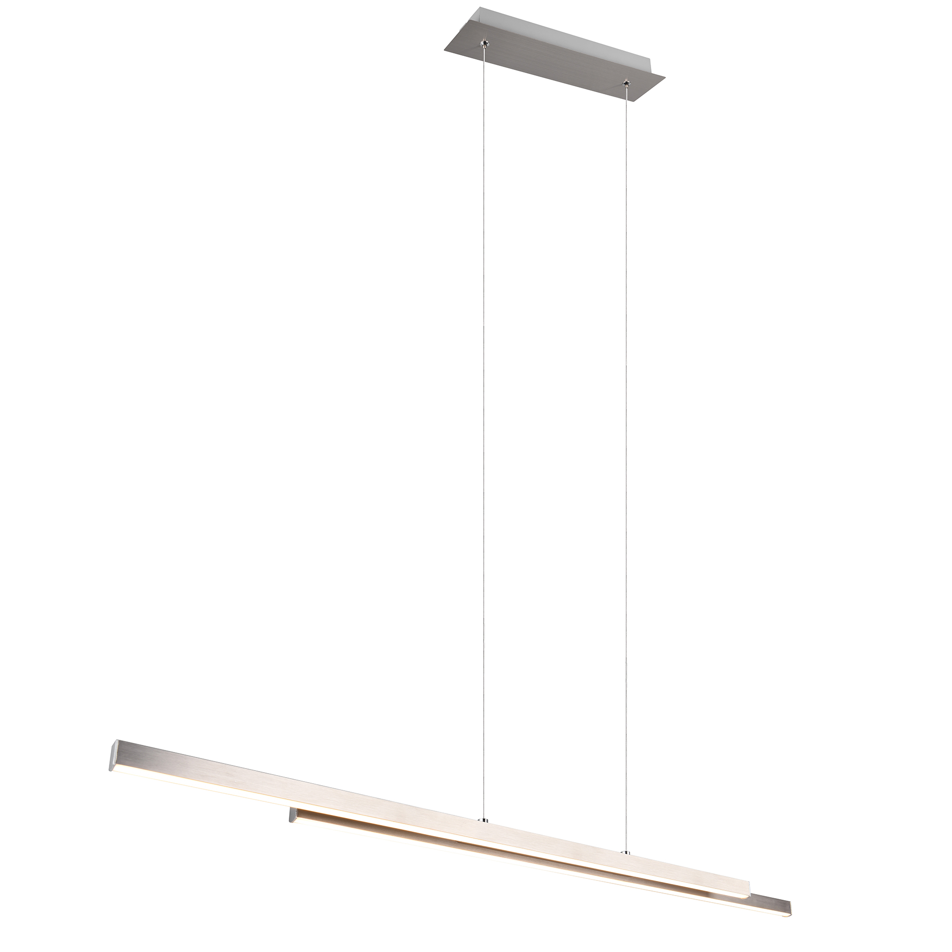 LED-Pendelleuchte - Nickel - 110 cm - höhenverstellbar