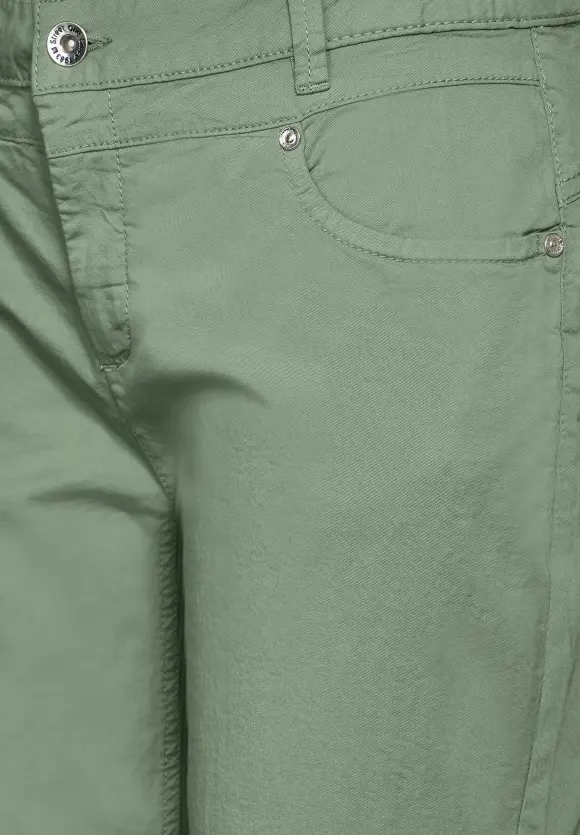 Casual Fit Twill Hose - dry salvia green