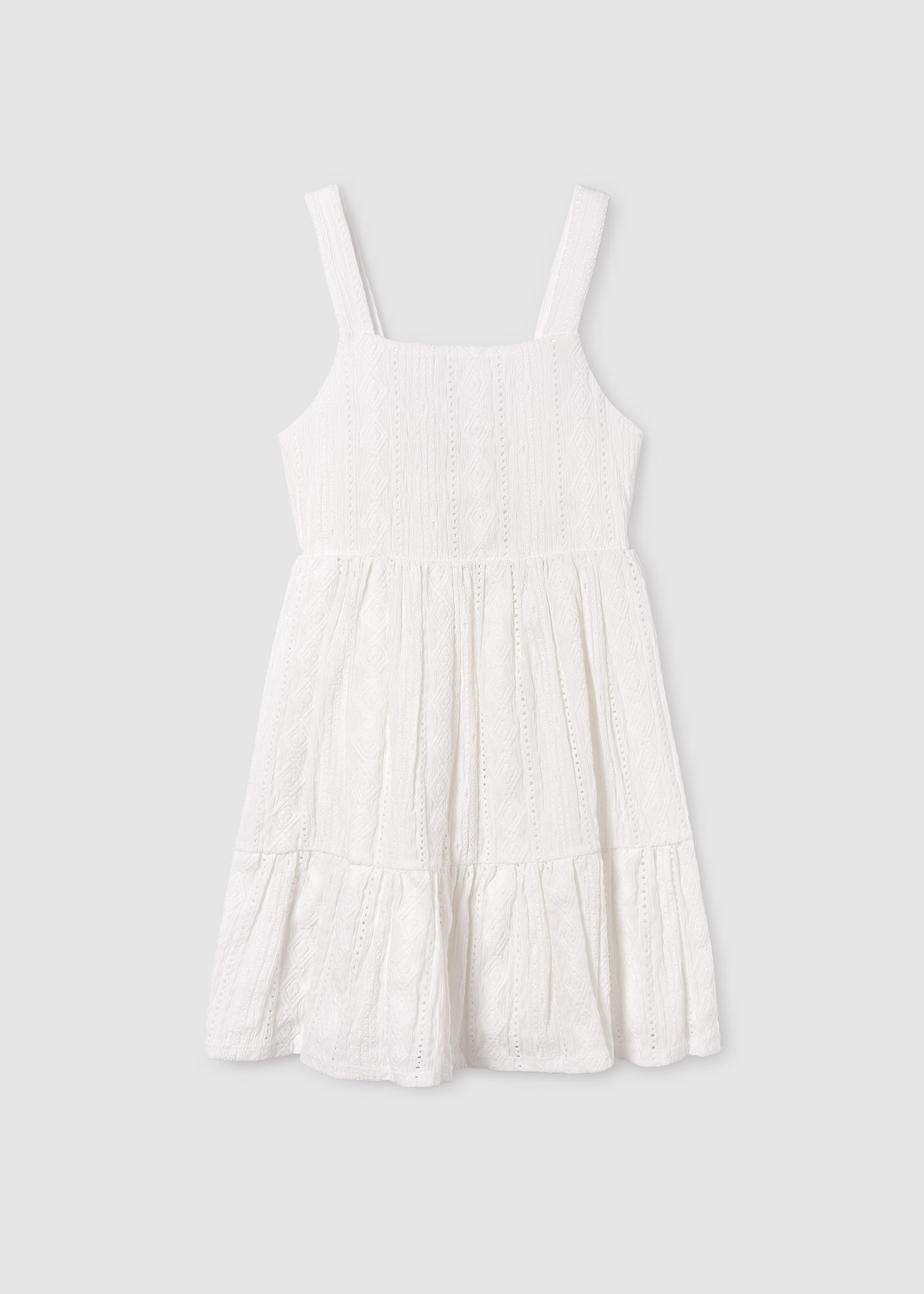 Vestido perfurado para menina