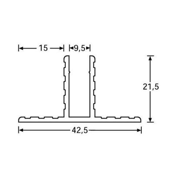 Adam Hall 6230 Aluminium Channel 9,5mm