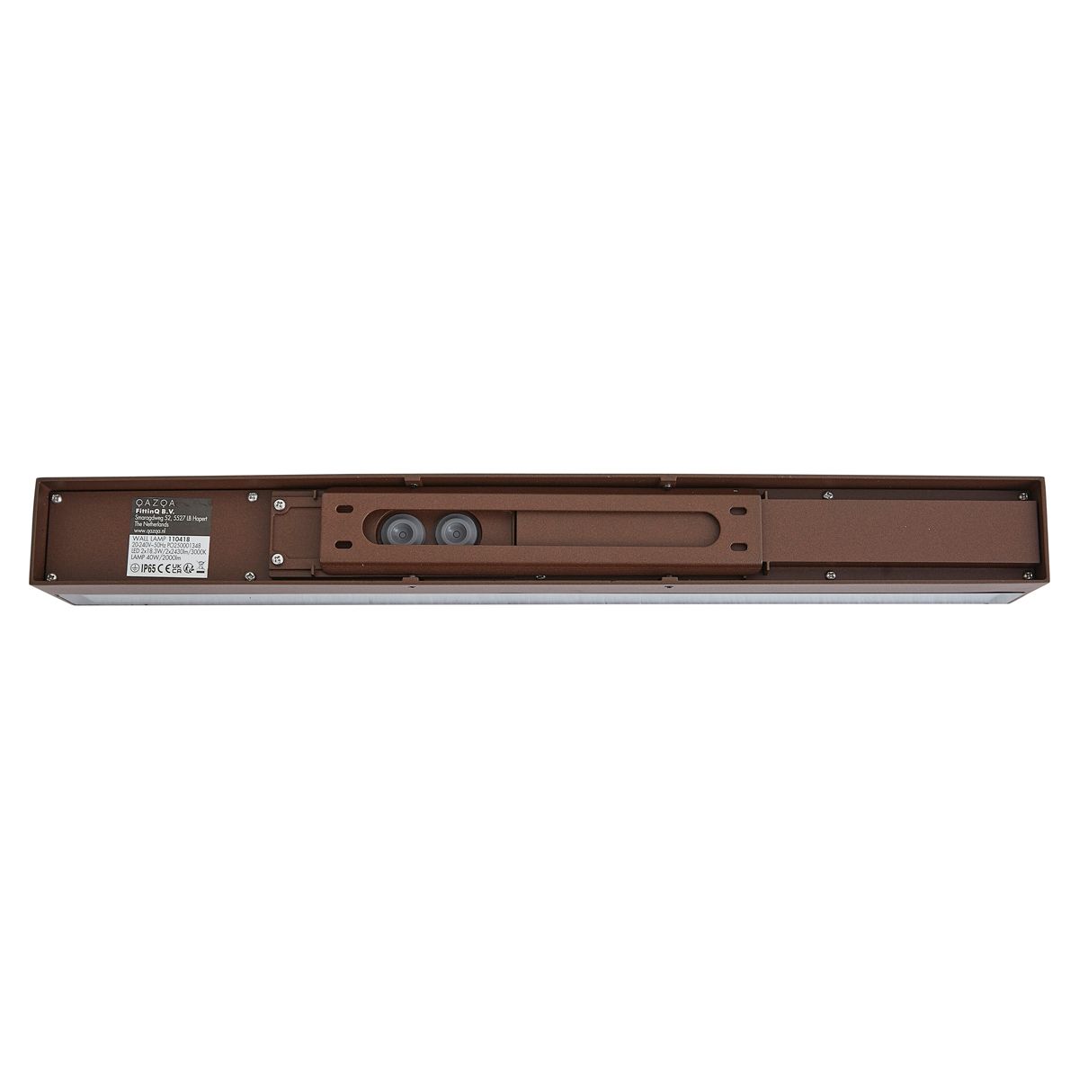 Industriële buiten wandlamp roestbruin 55cm incl. LED IP65 - Hannah