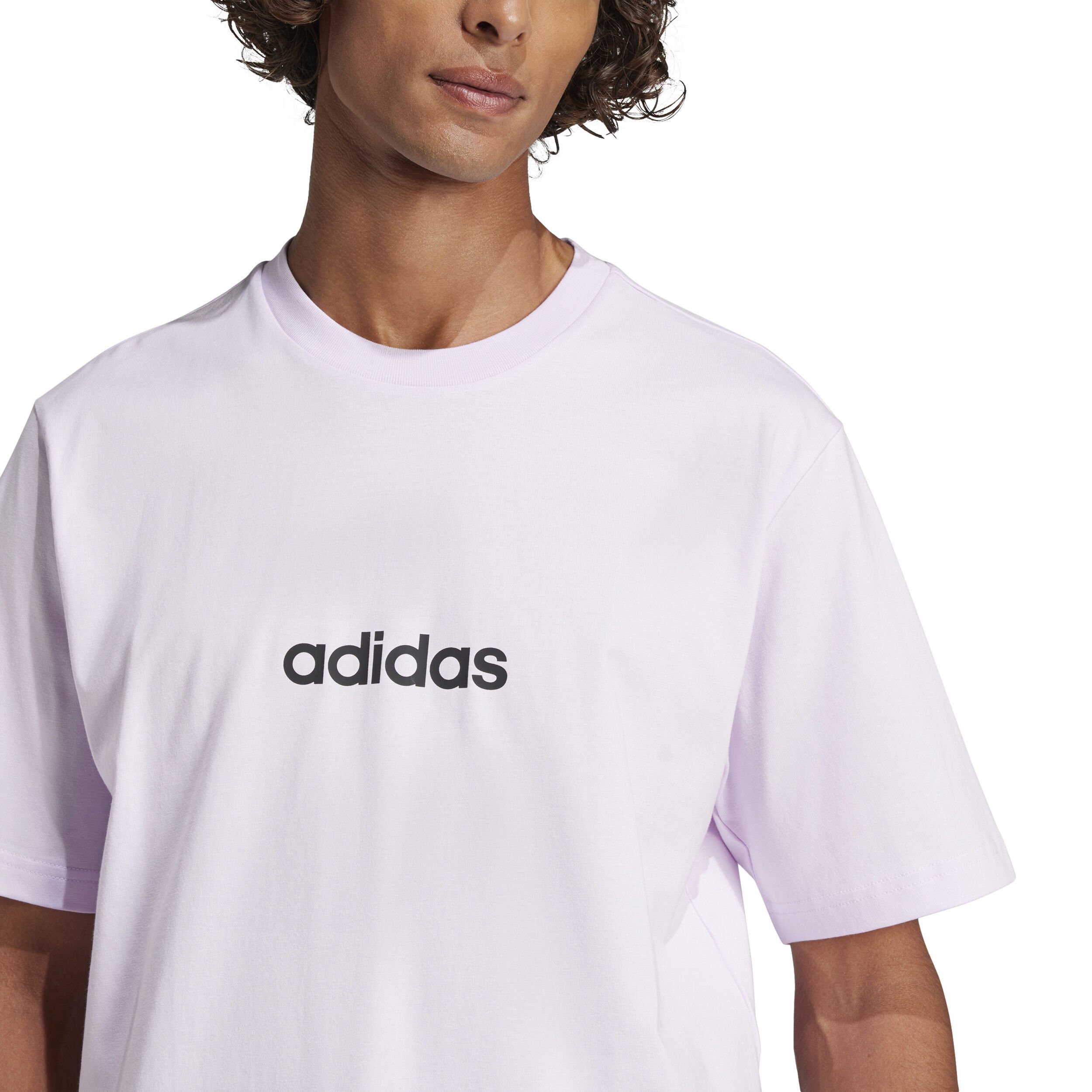 adidas Linear Single Jersey T-shirt Hommes - Lilas
