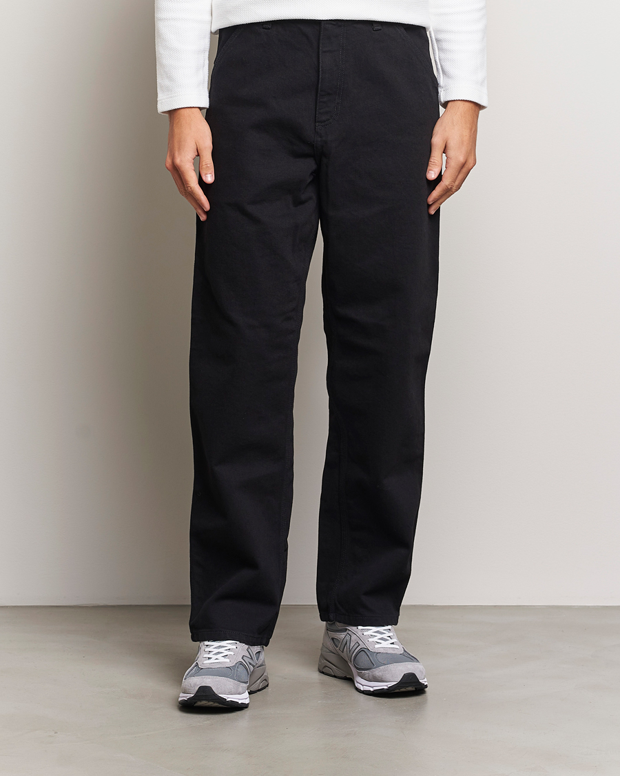 Carhartt WIP Single Knee Smith Denim Pants Black Rinsed