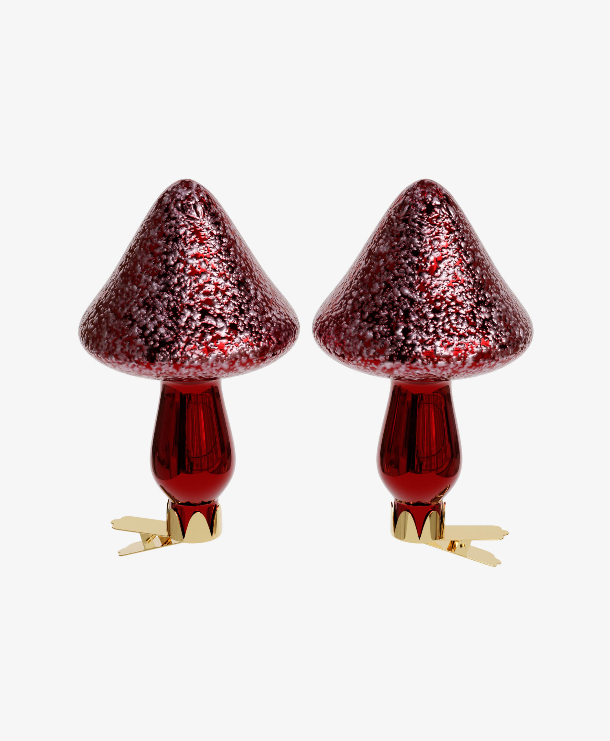 Pilz Dekorationen, 2er-Pack