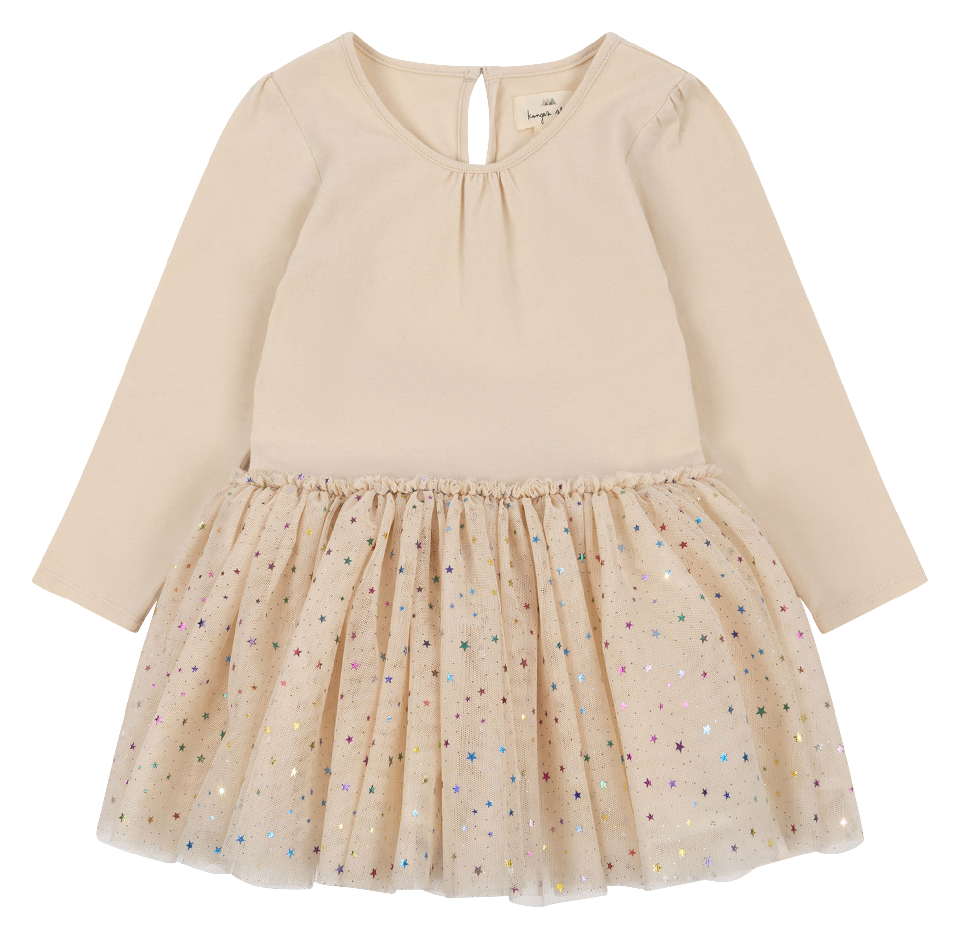 Robe ballerine col rond en tulle| Multicolore