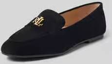 LAUREN RALPH LAUREN Loafers Dames Averi Iii Flats Maat: 40 Materiaal: Suède Kleur: Zwart