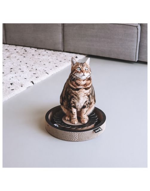 District 70 Bloom Krabspeelgoed - Kattenspeelgoed - 36x36x6 cm Zwart