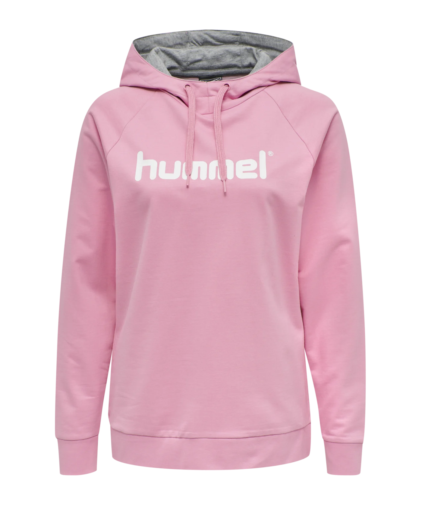 Hummel Cotton Logo Hoody Damen Rosa F3257