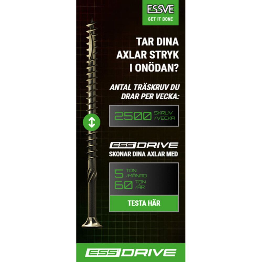 TRESKRUE ESSVE 5,0X80MM FORSENKET 100STK