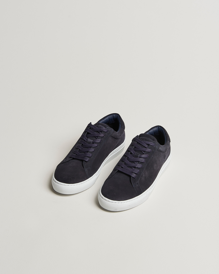Les Deux Theodor Suede Sneakers Navy