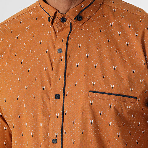 Chemise Manches Longues Camel