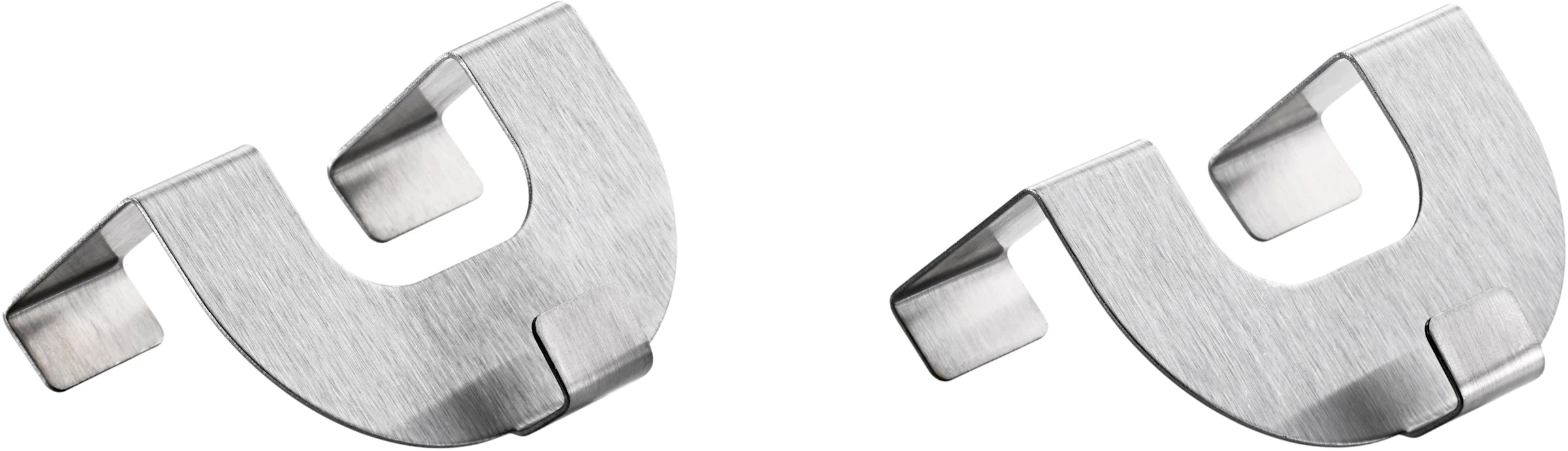 heine home U-Haken 2er-Set in silberfarben