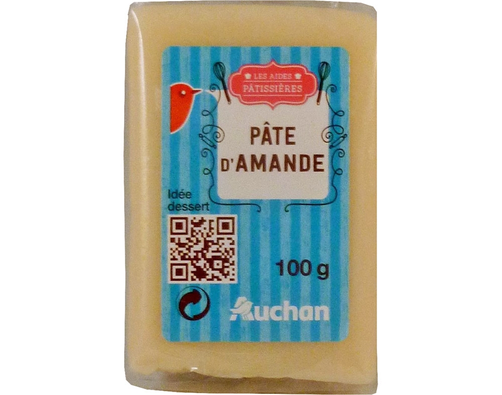 PASTA AUCHAN AMÊNDOA NATURAL 100G
