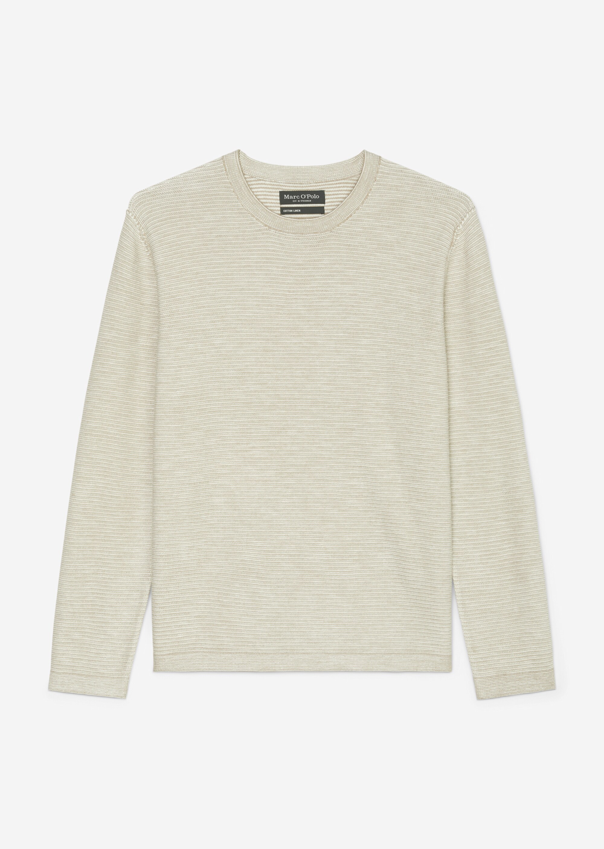 Pullover regular aus Bio-Baumwolle und Leinen