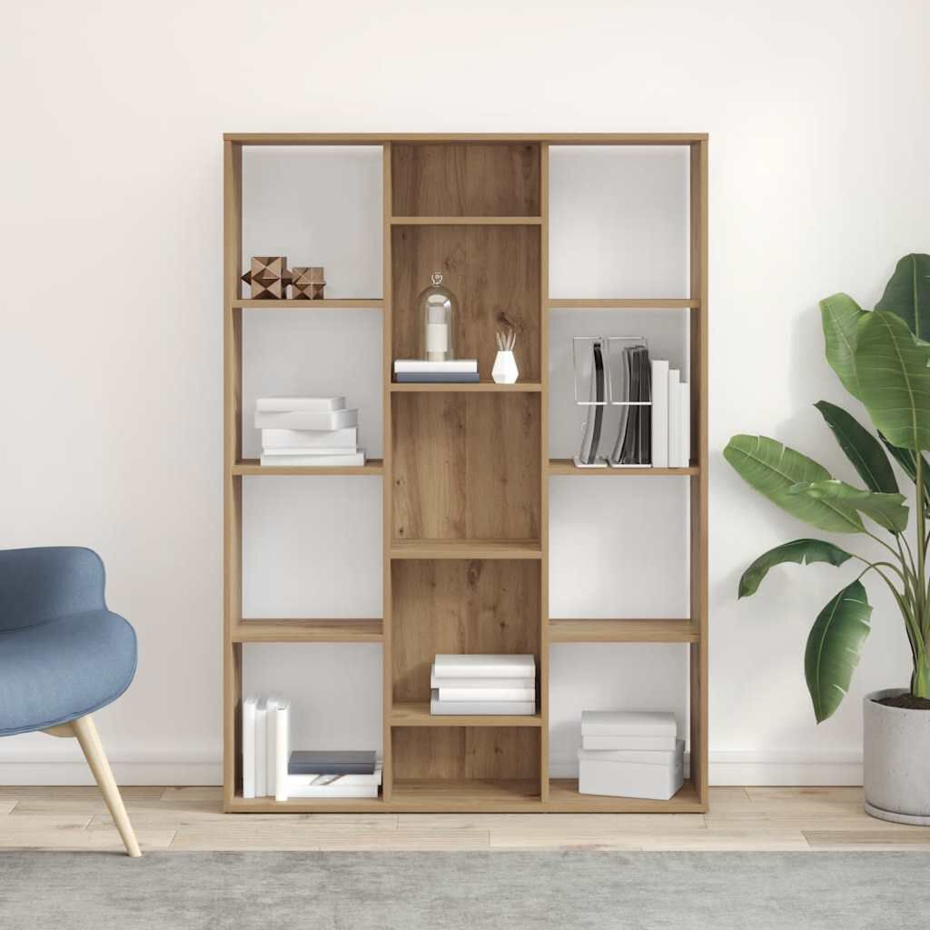 vidaXL Boekenkast/Kamerverdeler Artisan Eiken 100x24x140 cm