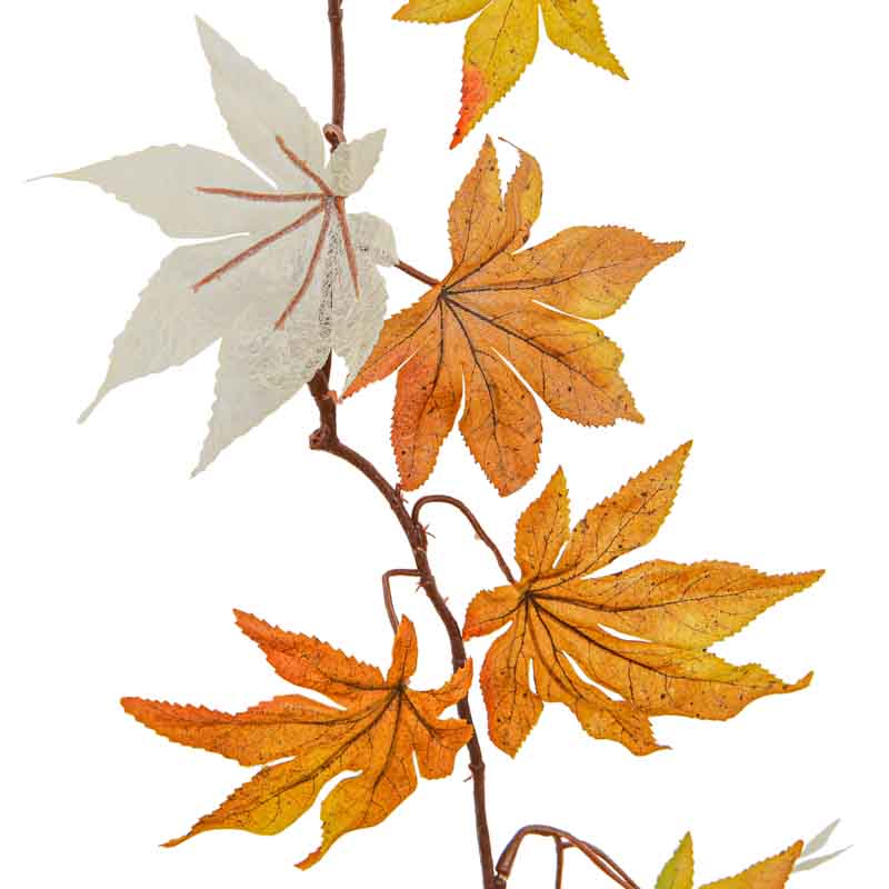 Guirlande feuilles d'érable 'Coeur d'automne'