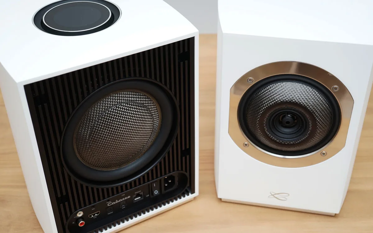 Cabasse Rialto Blanc Satin Enceintes sans fil hi-fi