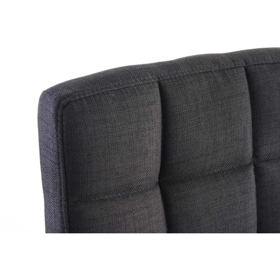 CLP Bureaustoel Deli V2 chroom Frame - Stof - zwart
