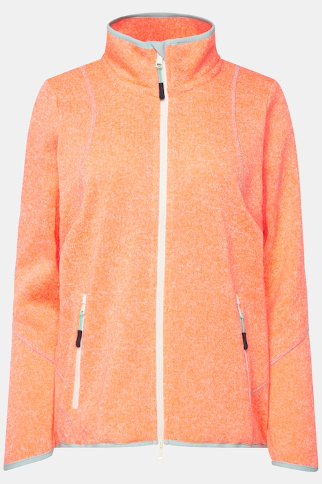 Fleecejacke, Kapuze, Schmucknähte, OEKO-TEX