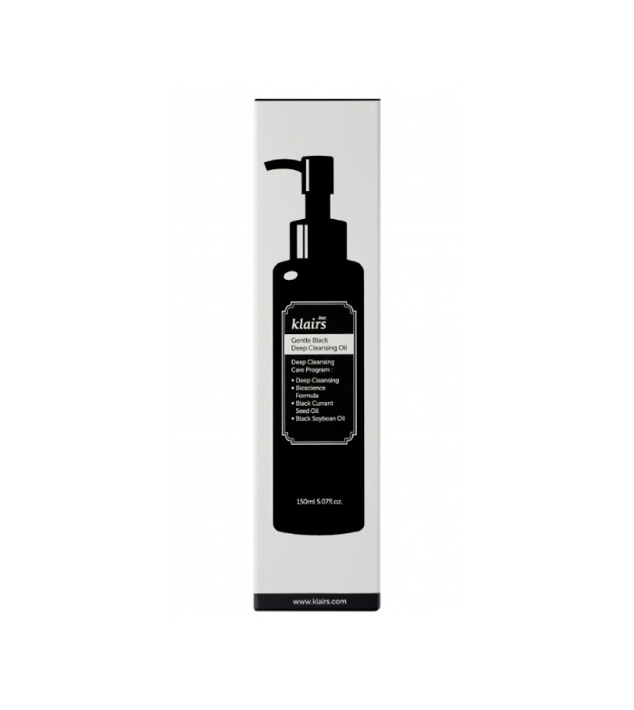 Klairs - Óleo de limpeza Gentle Black Deep Cleansing Oil