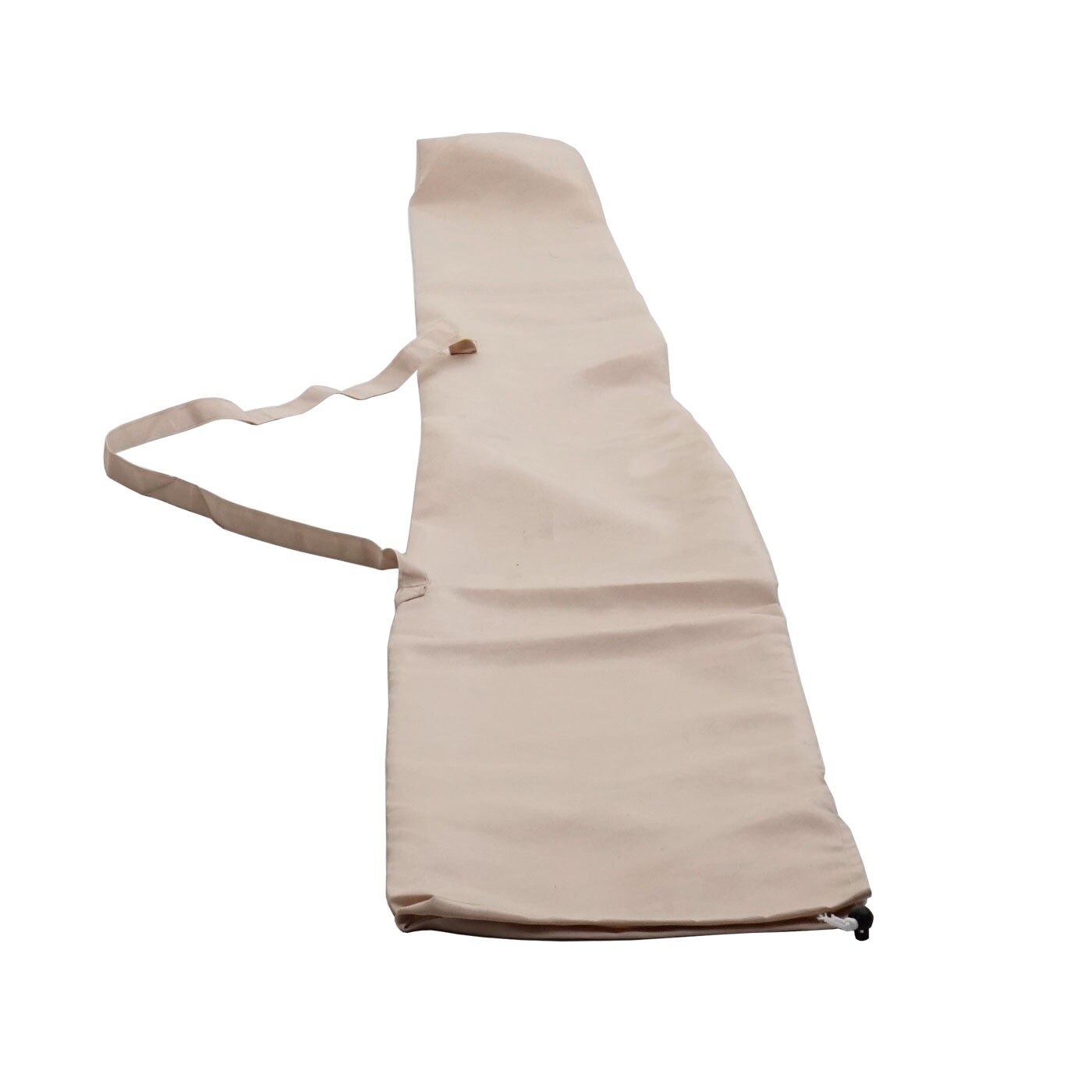 Schutzhülle für Holz-Sonnenschirm Lissabon 3m, Abdeckhülle Cover mit Kordelzug ~ creme