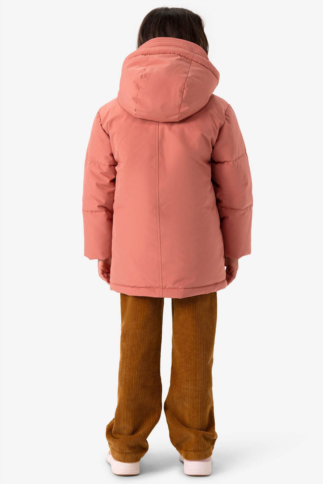 Roze technische parka jas