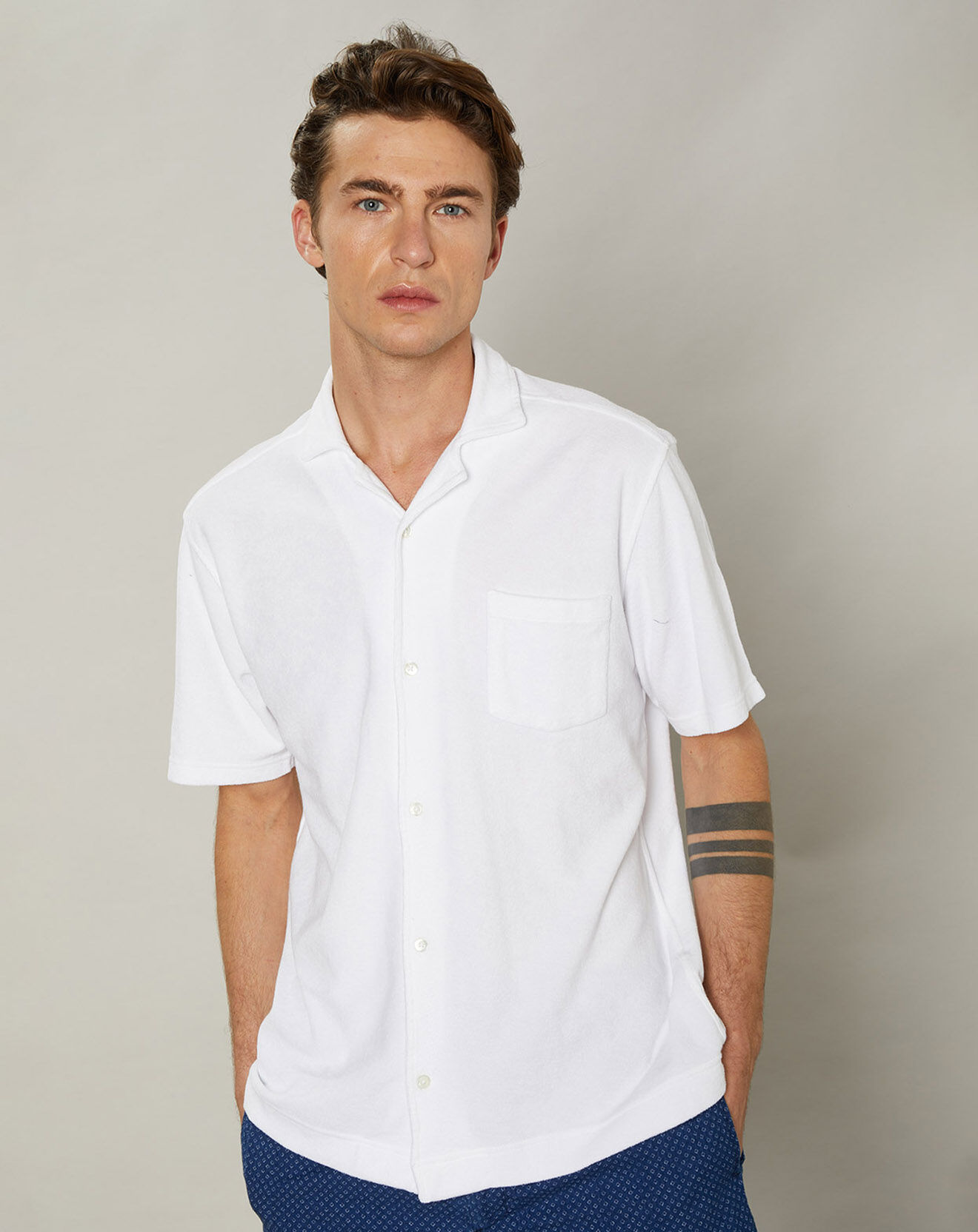 Hartford Polo chemise en Eponge blanc