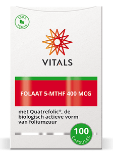 Vitals Folaat 5-mthf 400mcg Capsules 100CP