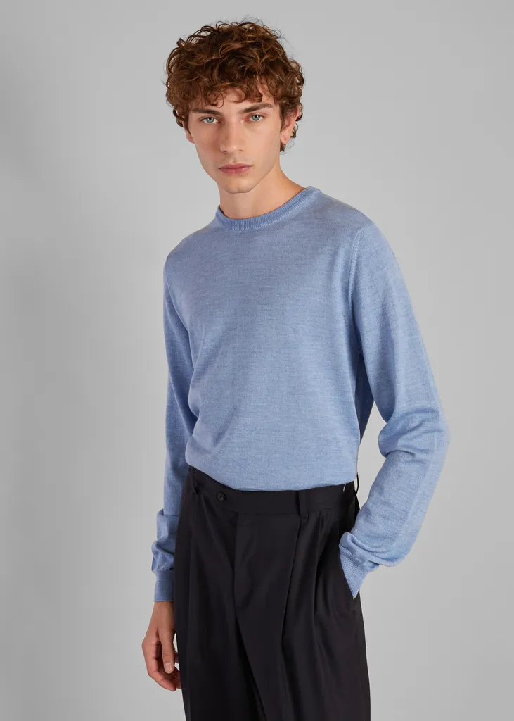 Pull col rond en laine mérinos L'Exception Paris