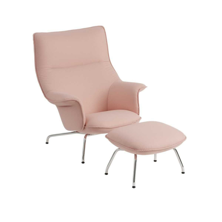 Muuto Doze ottoman Ocean 80 antraciet zwart