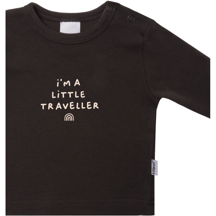 Liliput Langarmshirt Little Traveller anthrazit