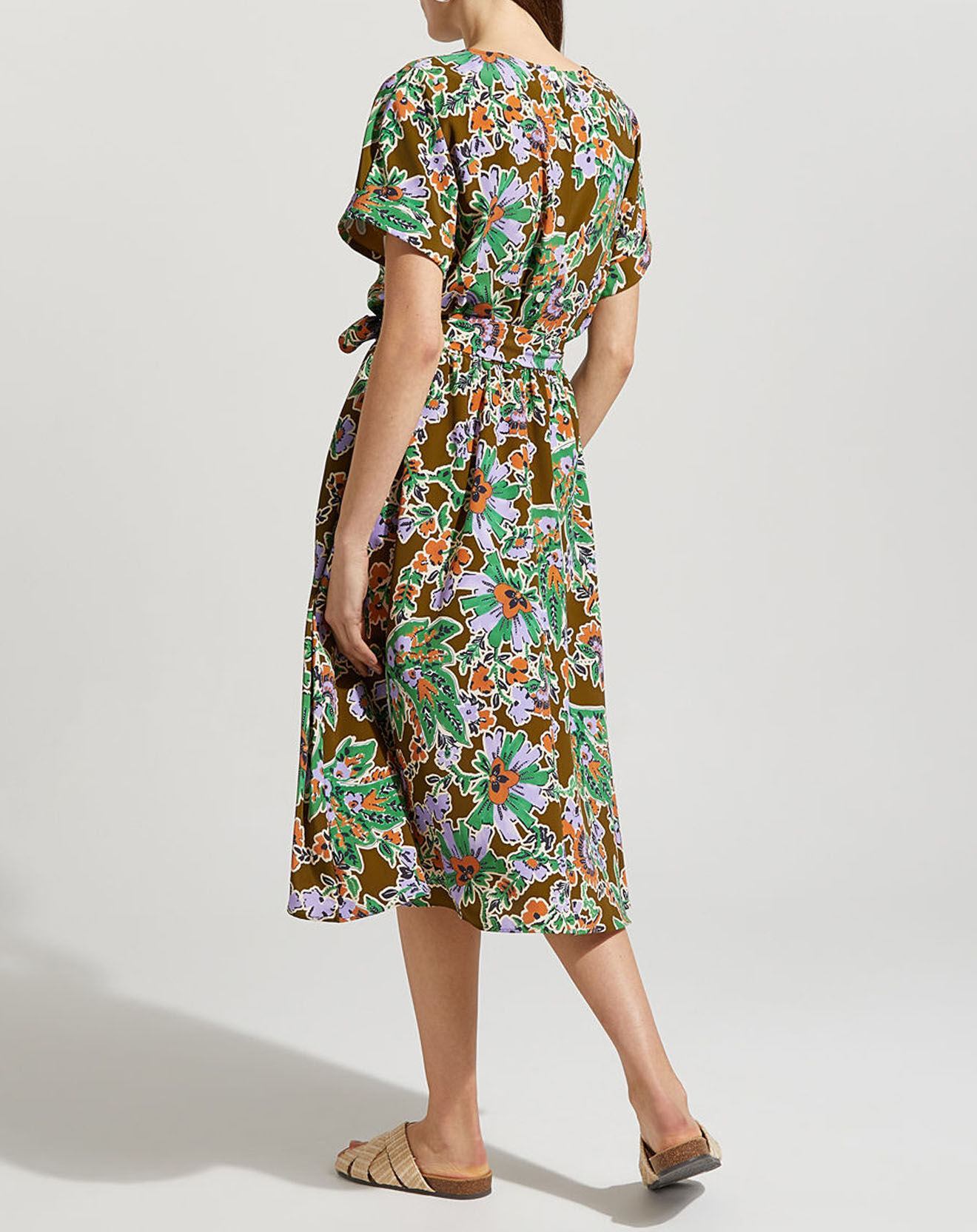 Jodhpur Robe Ricou print fleurs multicolore
