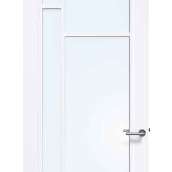 Arne & Bodil binnendeur ABD500 blank glas - extra wit afgelakt