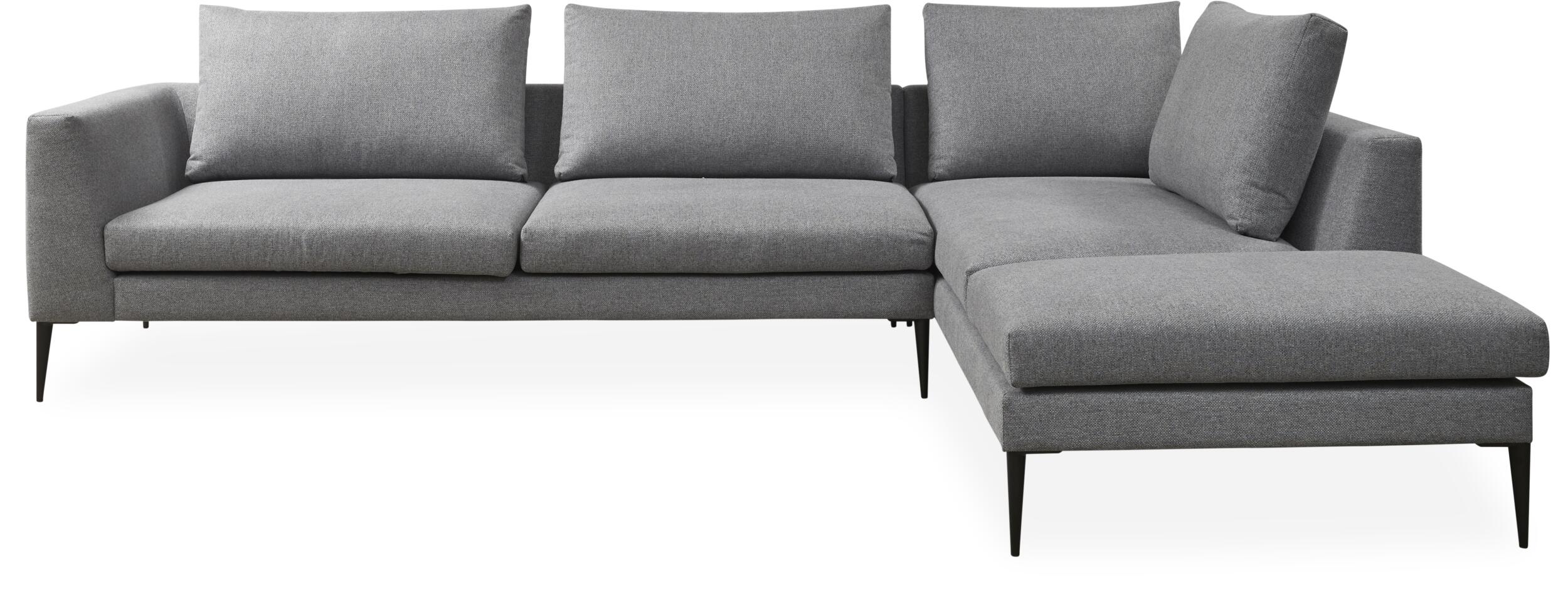 Vetland højrevendt hjørnesofa med pufafslutning