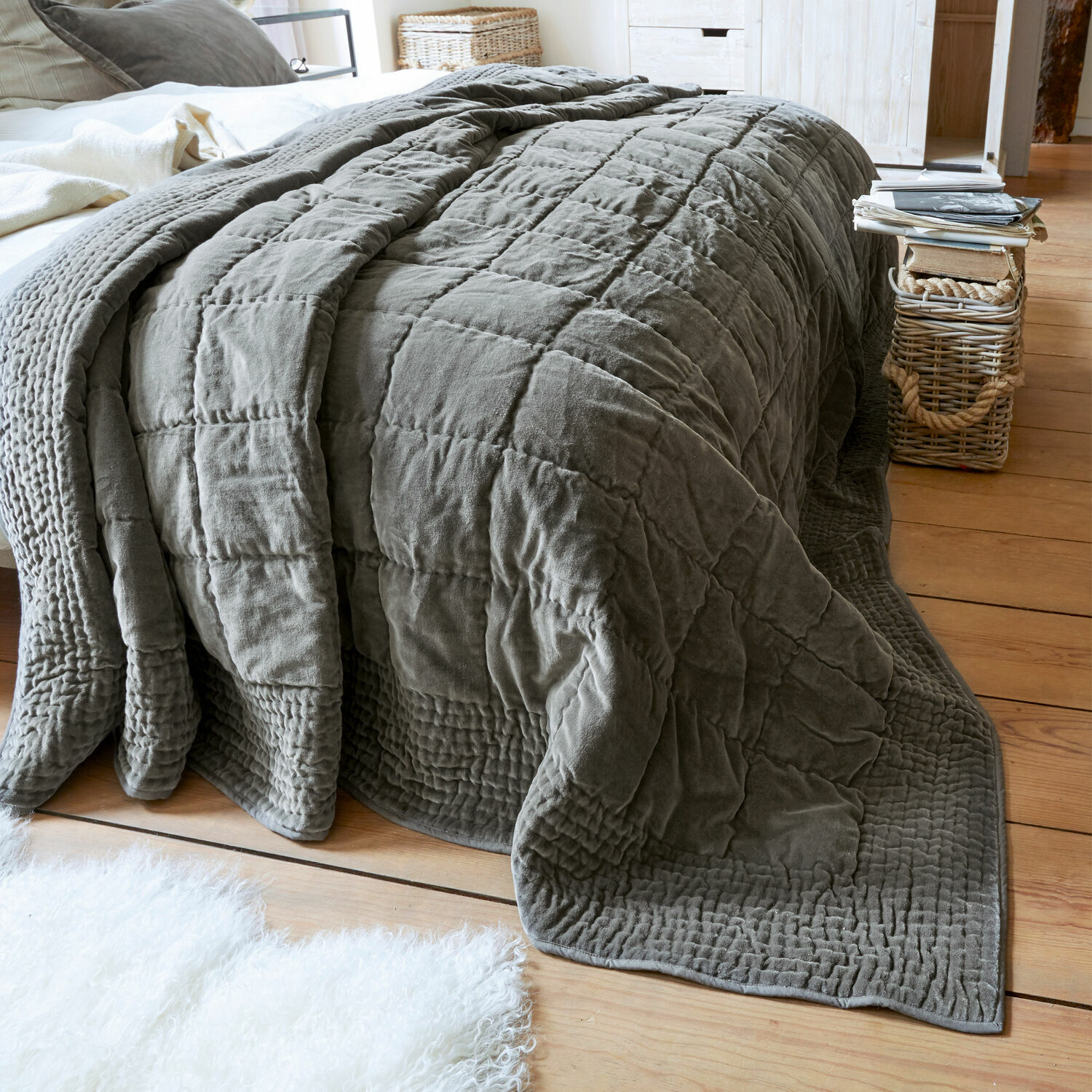 Quilt Arasta grau