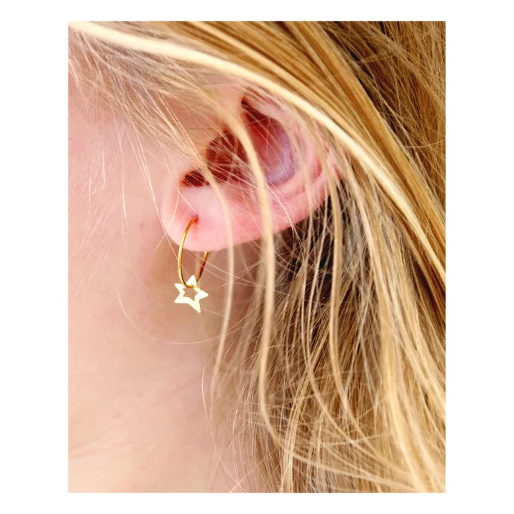 Adorabili Petites Créoles Etoile x Smallable | Doré