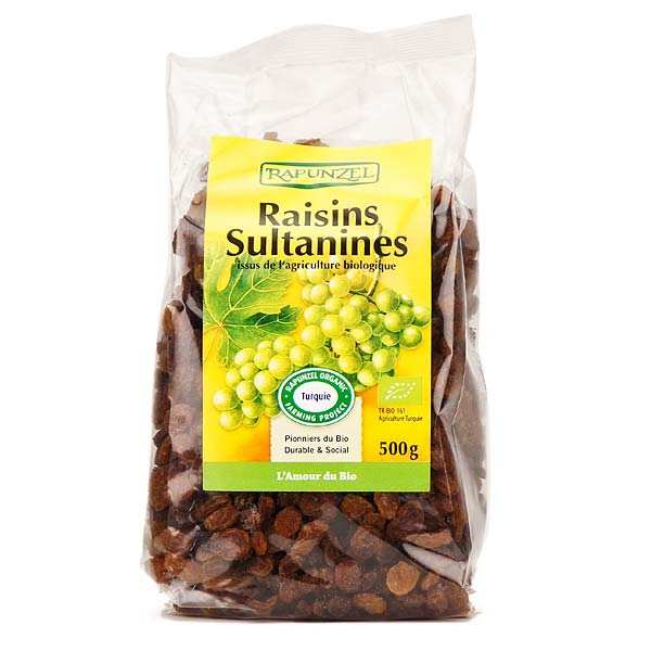 Raisins secs Sultanines bio