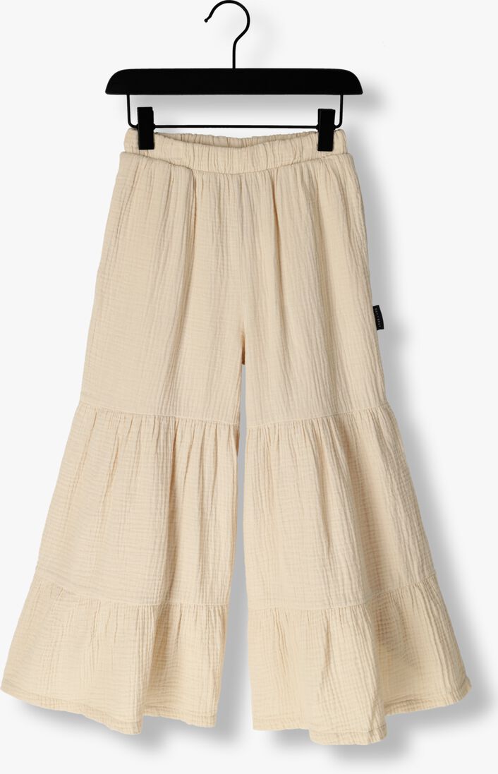 DAILY BRAT beige daily brat flared broek sheom ruffle pants