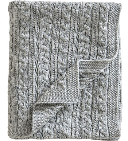 Jack o Juno Decke - 80x100 cm - Wolle - Light Grey