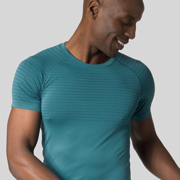 T-shirt running ODLO MC PERFORMANCE X-LIGHT ECO SAXONY BLUE
