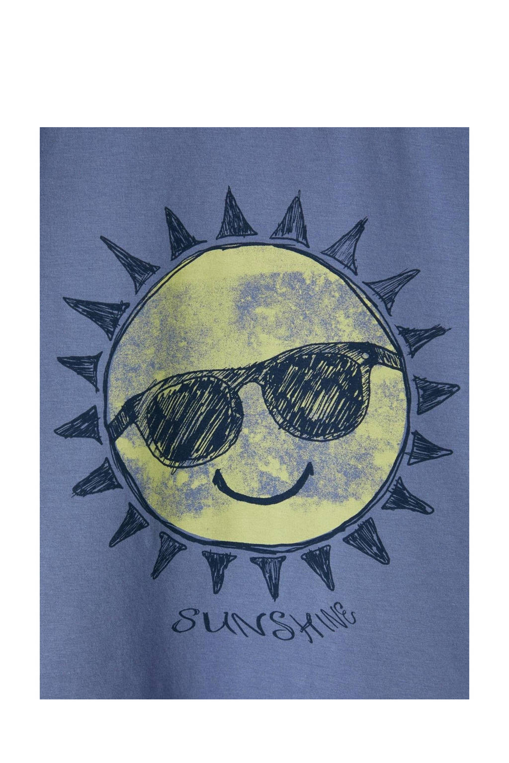 NAME IT T-shirt NMMPFREDDI met printopdruk blauw