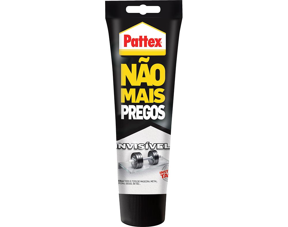 COLA NÃO MAIS PREGOS PATTEX INVISÍVEL TUBO 200ML