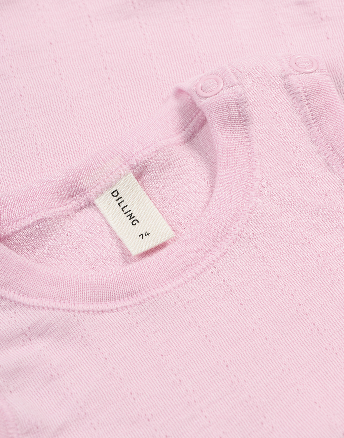 Pointelle romper zonder mouw van merinowol/zijde voor baby's