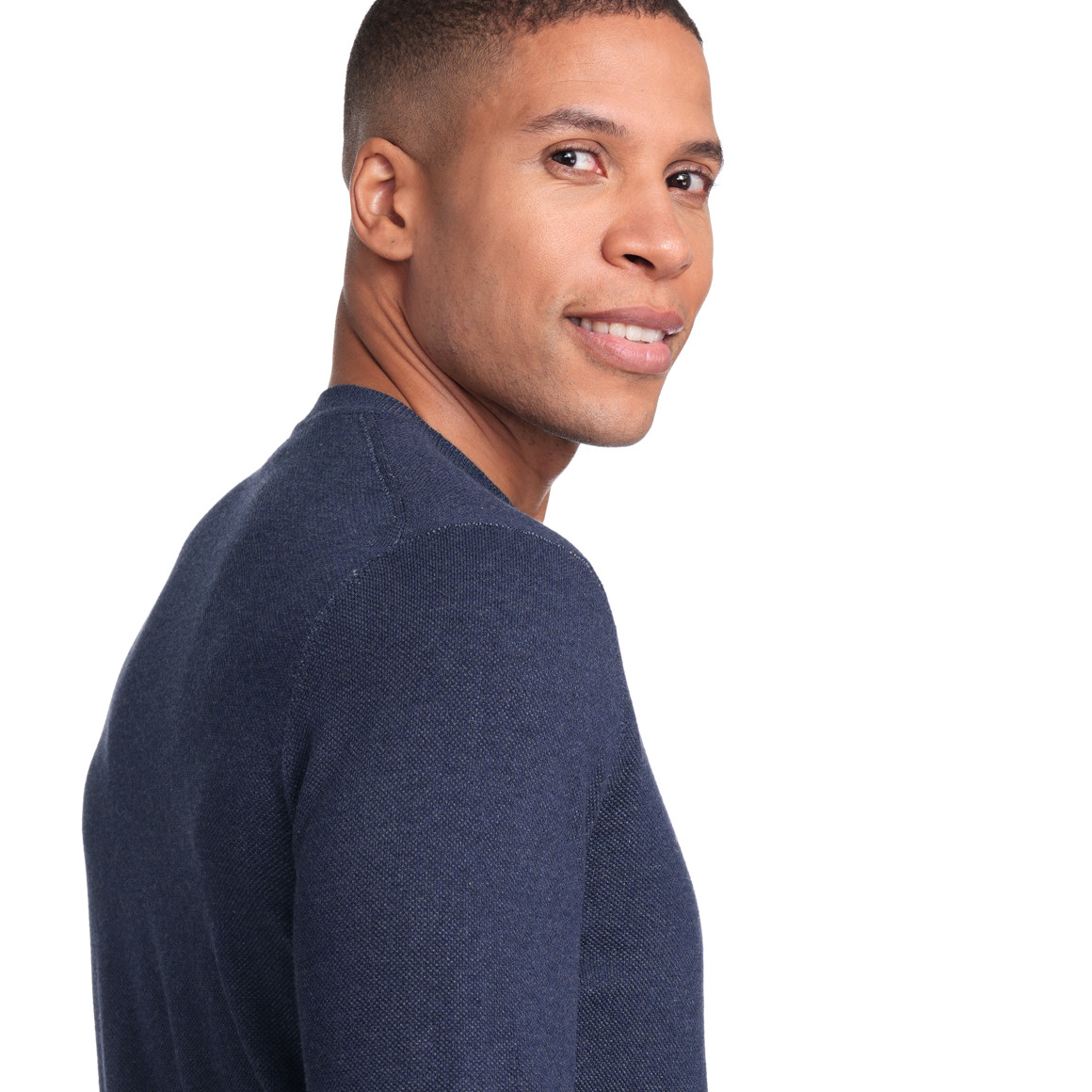 VanVaan Herren Feinstrickpullover unifarben dunkelblau