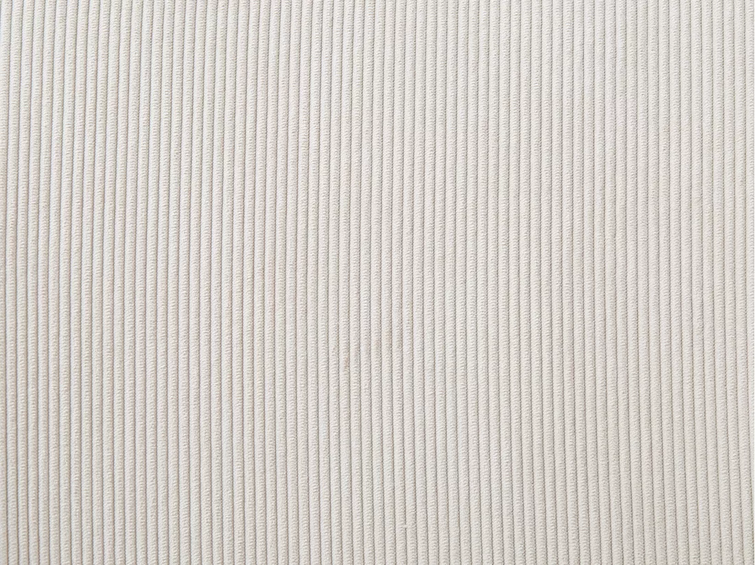 Chaise de bureau - Velours côtelé - Crème et noir - Hauteur ajustable - MASURIE